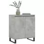 Credenza Grigio Cemento 60x35x70 cm in Legno Multistrato