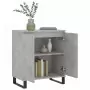 Credenza Grigio Cemento 60x35x70 cm in Legno Multistrato