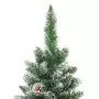 Albero di Natale Artificiale Sottile con Base 210 cm PVC