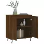 Credenza Rovere Marrone 60x35x70 cm in Legno Multistrato