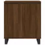 Credenza Rovere Marrone 60x35x70 cm in Legno Multistrato