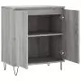 Credenza Grigio Sonoma 60x35x70 cm in Legno Multistrato