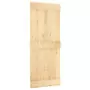 Porta Scorrevole con Set Hardware 85x210 cm Legno Massello Pino