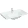 Lavandino da Bagno Bianco 91,5x48x23cm Rettangolare in Ceramica