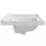 Lavandino da Bagno Bianco 91,5x48x23cm Rettangolare in Ceramica