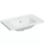 Lavandino da Bagno Bianco 81x48x19,5cm Rettangolare in Ceramica