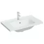 Lavandino da Bagno Bianco 81x48x19,5cm Rettangolare in Ceramica