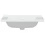 Lavandino da Bagno Bianco 71x48x19,5cm Rettangolare in Ceramica