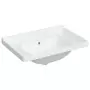 Lavandino da Bagno Bianco 71x48x23 cm Rettangolare in Ceramica