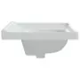 Lavandino da Bagno Bianco 71x48x23 cm Rettangolare in Ceramica