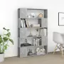 Libreria/Divisorio Grigio Cemento 100x24x155 cm in Truciolato