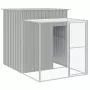 Pollaio Area Corsa Grigio Chiaro 165x1271x181cm Acciaio Zincato