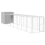 Pollaio Area Corsa Grigio Chiaro 165x863x181 cm Acciaio Zincato