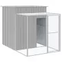 Pollaio Area Corsa Grigio Chiaro 165x863x181 cm Acciaio Zincato