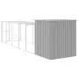 Pollaio Area Corsa Grigio Chiaro 165x659x181 cm Acciaio Zincato