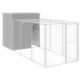 Pollaio Area Corsa Grigio Chiaro 165x455x181 cm Acciaio Zincato