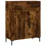 Credenza Rovere Fumo  69,5x34x180 cm in Legno Multistrato