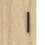 Credenza Rovere Sonoma 69,5x34x180 cm in Legno Multistrato