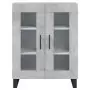 Credenza Grigio Cemento 69,5x34x180 cm in Legno Multistrato