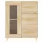 Credenza Rovere Sonoma 69,5x34x180 cm in Legno Multistrato