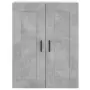 Credenza Grigio Cemento 69,5x34x180 cm in Legno Multistrato