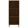 Credenza Rovere Marrone 34,5x34x180 cm in Legno Multistrato