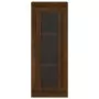 Credenza Rovere Marrone 34,5x34x180 cm in Legno Multistrato