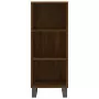 Credenza Rovere Marrone 34,5x34x180 cm in Legno Multistrato