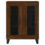 Credenza Rovere Marrone 69,5x34x180 cm in Legno Multistrato