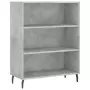 Credenza Grigio Cemento 69,5x34x180 cm in Legno Multistrato