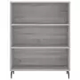 Credenza Grigio Sonoma 69,5x34x180 cm in Legno Multistrato