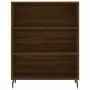 Credenza Rovere Marrone 69,5x34x180 cm in Legno Multistrato