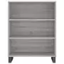 Credenza Grigio Sonoma 69,5x34x180 cm in Legno Multistrato