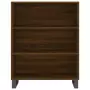 Credenza Rovere Marrone 69,5x34x180 cm in Legno Multistrato