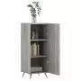 Credenza Grigio Sonoma 34,5x34x90 cm in Legno Multistrato