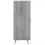 Credenza Grigio Sonoma 34,5x34x90 cm in Legno Multistrato