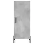 Credenza Grigio Cemento 34,5x34x180 cm in Legno Multistrato