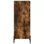 Credenza Rovere Fumo 34,5x34x180 cm in Legno Multistrato