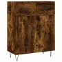 Credenza Rovere Fumo  69,5x34x180 cm in Legno Multistrato