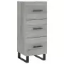 Credenza Grigio Sonoma 34,5x34x180 cm in Legno Multistrato