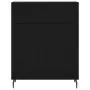 Credenza Nera 69,5x34x180 cm in Legno Multistrato