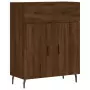 Credenza Rovere Marrone 69,5x34x180 cm in Legno Multistrato