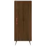 Credenza Rovere Marrone 34,5x34x90 cm in Legno Multistrato