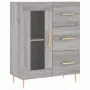 Credenza Grigio Sonoma 69,5x34x180 cm in Legno Multistrato