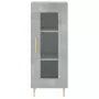 Credenza Grigio Cemento 34,5x34x180 cm in Legno Multistrato