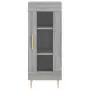 Credenza Grigio Sonoma 34,5x34x180 cm in Legno Multistrato