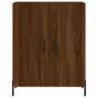 Credenza Rovere Marrone 69,5x34x180 cm in Legno Multistrato