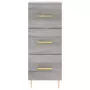 Credenza Grigio Sonoma 34,5x34x180 cm in Legno Multistrato