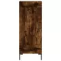 Credenza Rovere Fumo 34,5x34x180 cm in Legno Multistrato