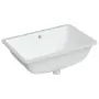 Lavandino da Bagno Bianco 60x40x21 cm Rettangolare in Ceramica